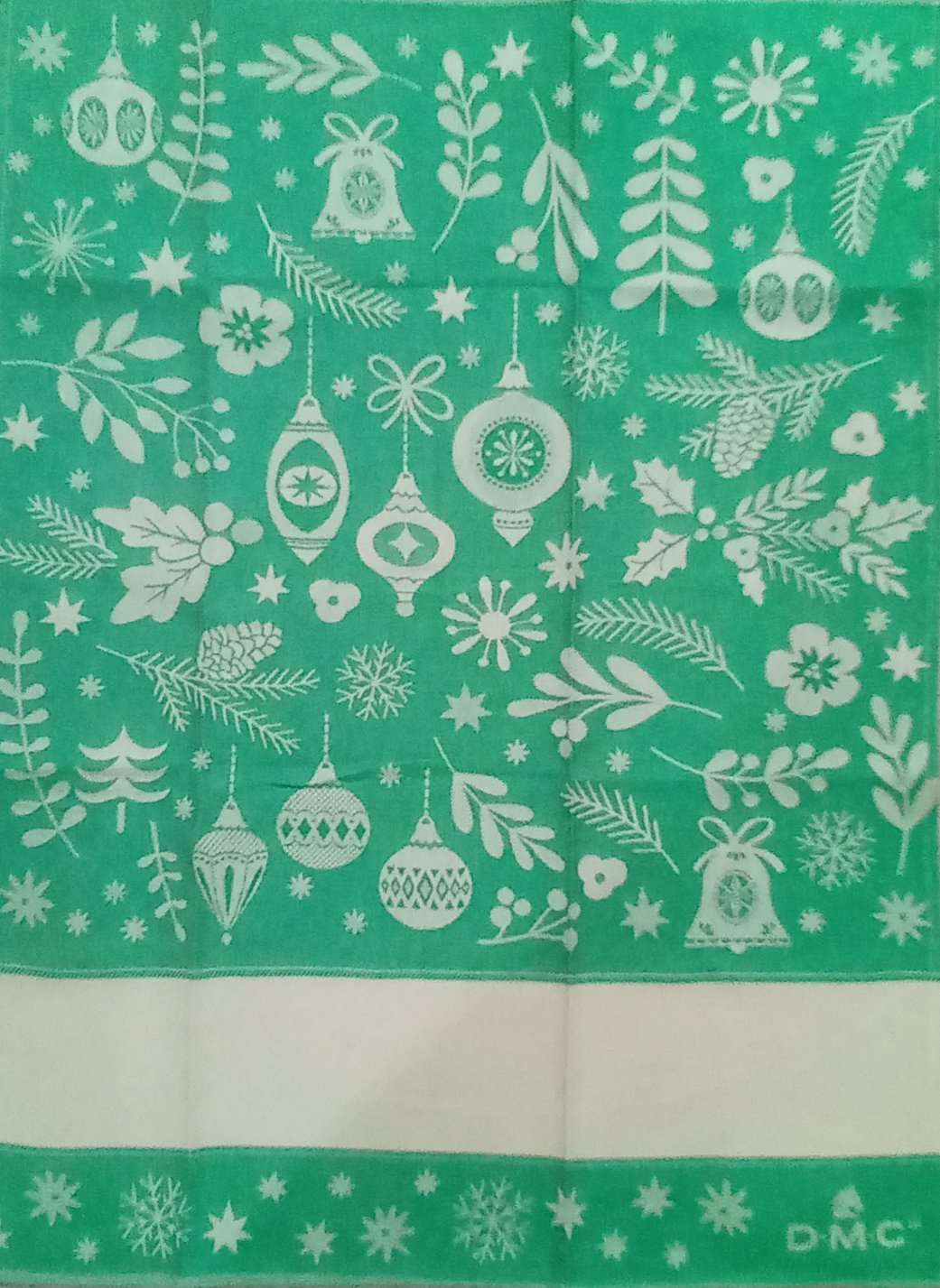 Asciugapiatti natalizio verde decori