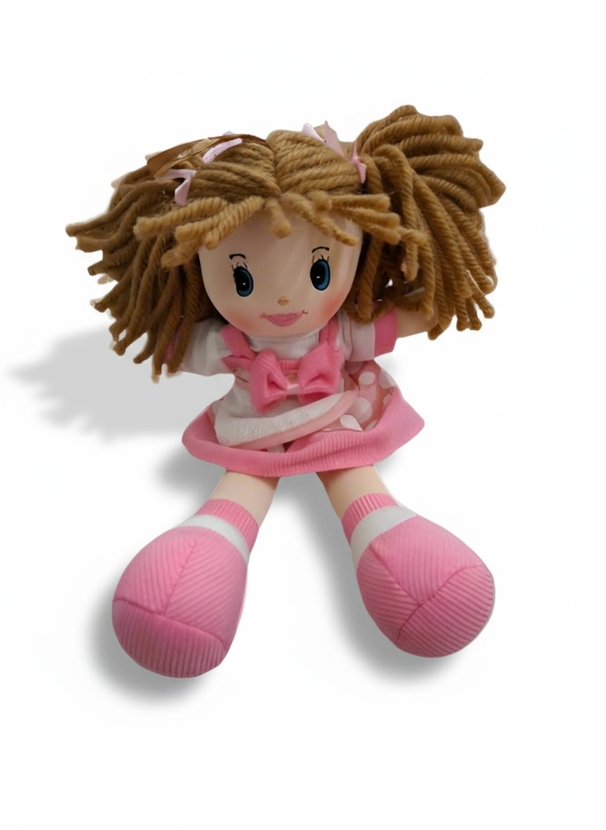 Bambola da ricamare rosa