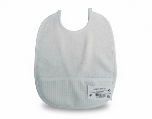 Bavaglino spugna bianco