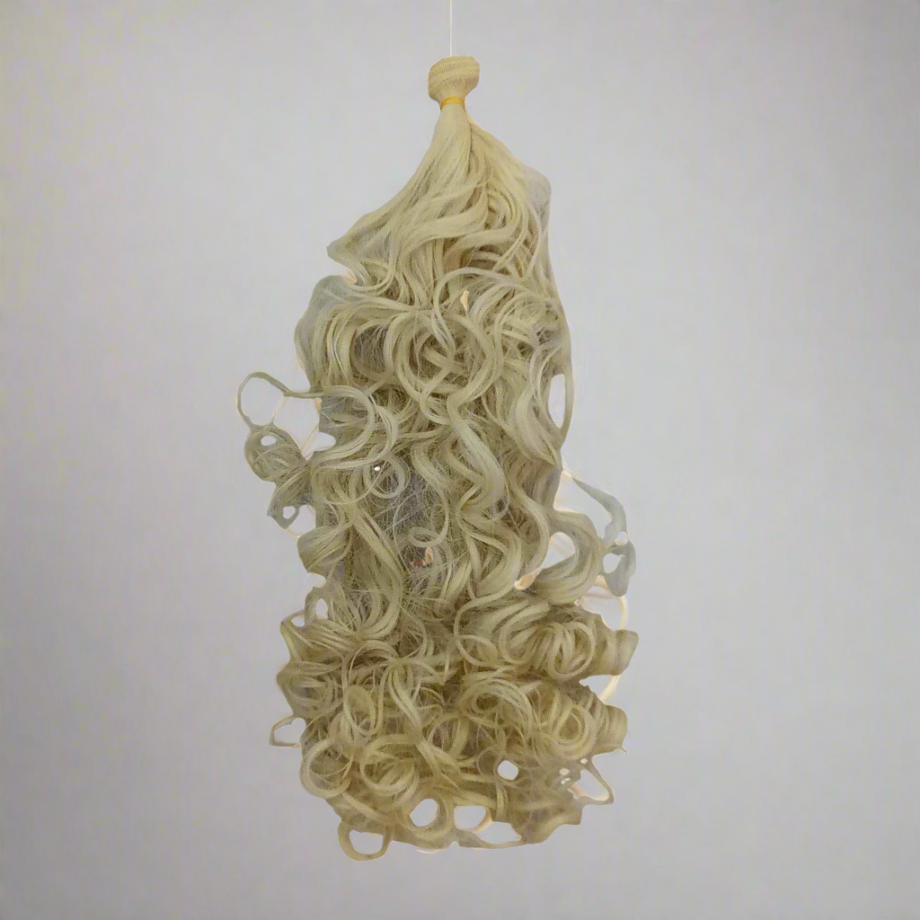 Capelli ricci biondi lunghi bambola