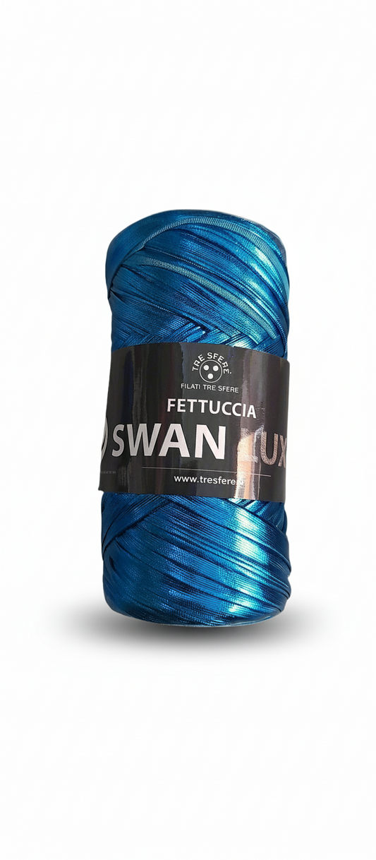 Fettuccia lucida azzurra