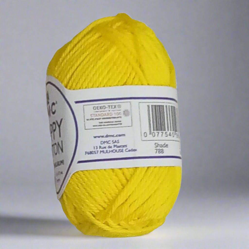 Filato cotone giallo limone