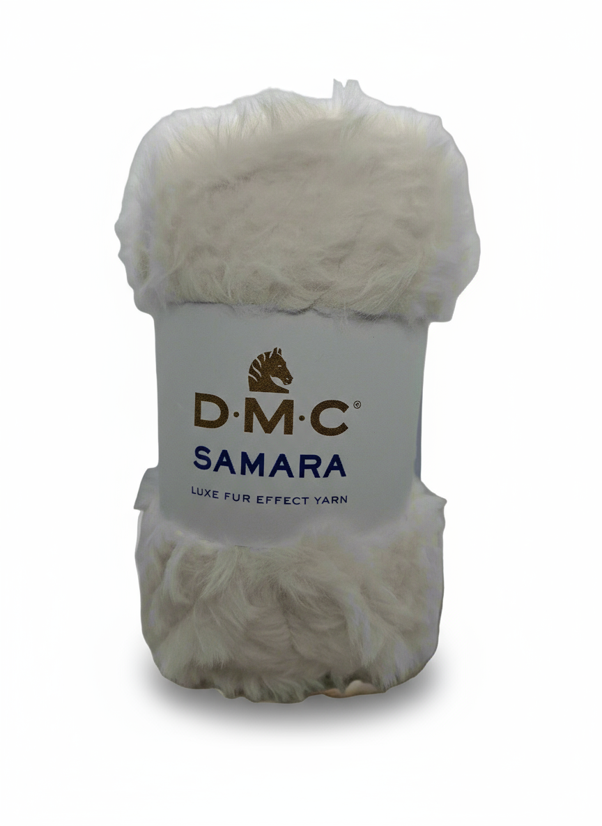 Filato peloso samara bianco