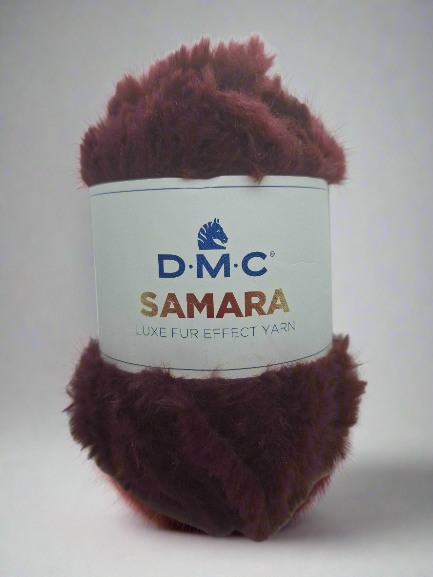 Filato peloso samara bordeaux