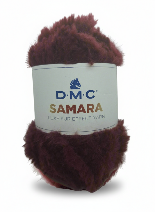 Filato peloso samara bordeaux