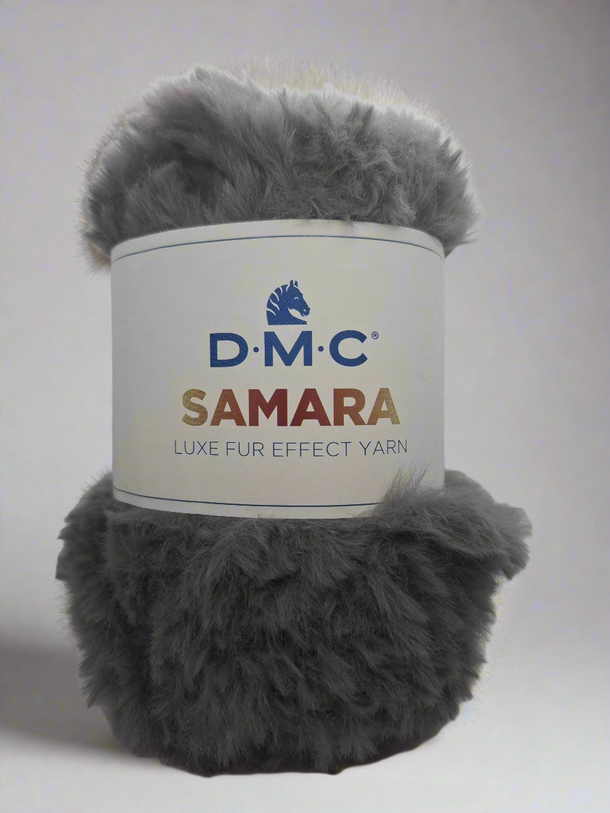Filato peloso samara grigio topo