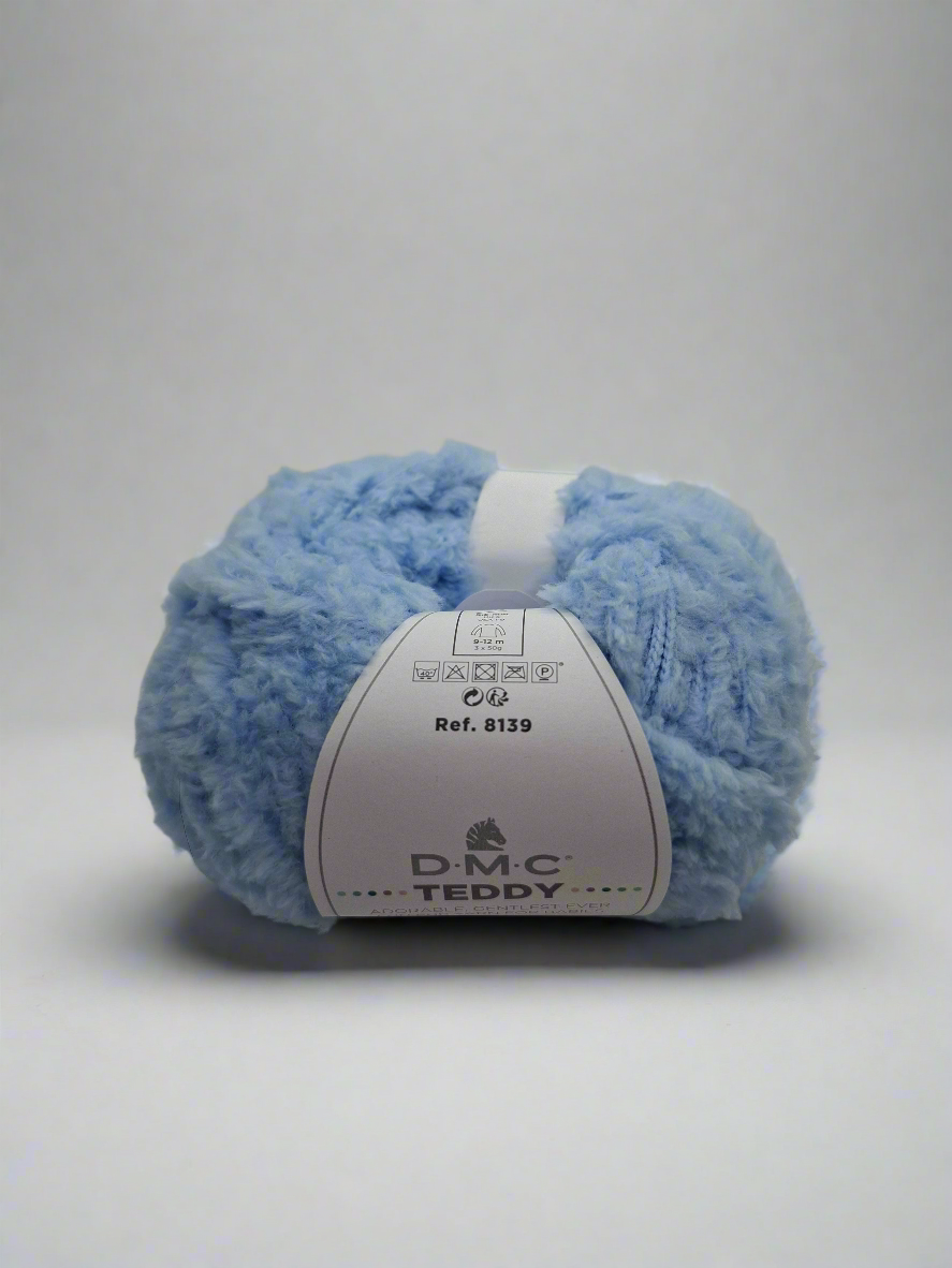 Filato peloso teddy azzurro