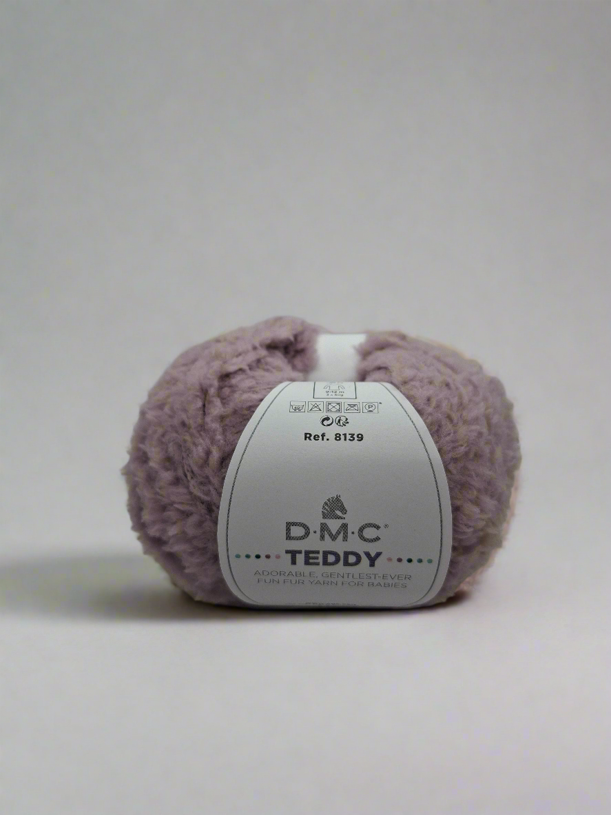 Filato peloso teddy glicine