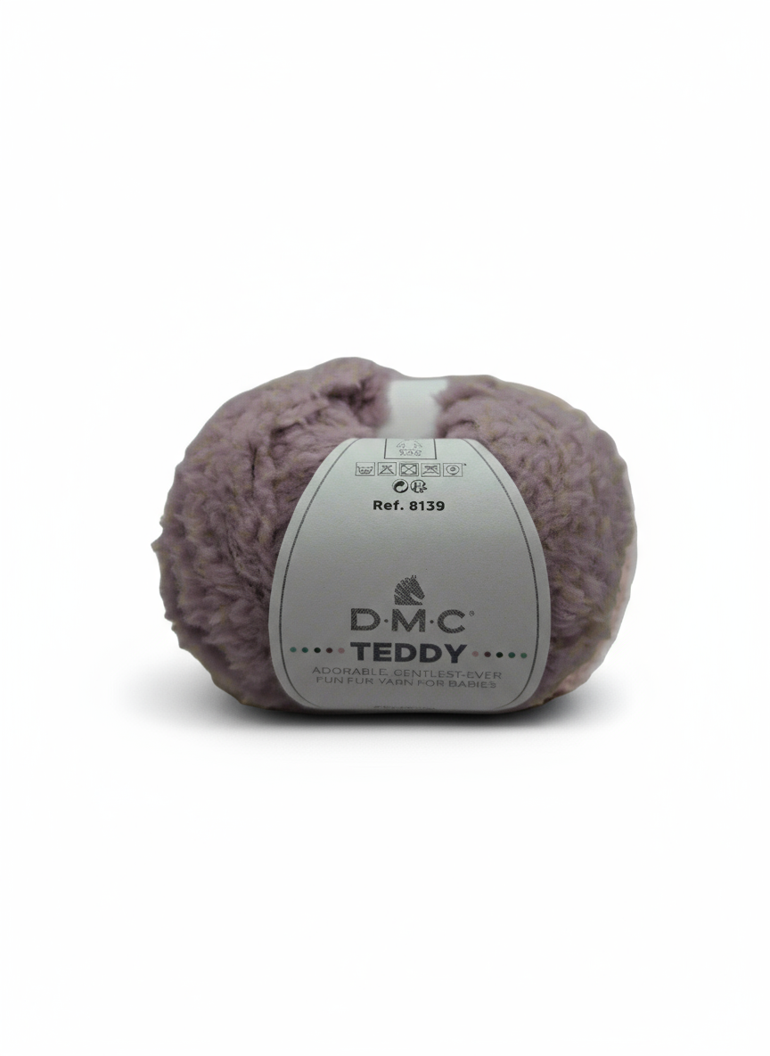 Filato peloso teddy glicine