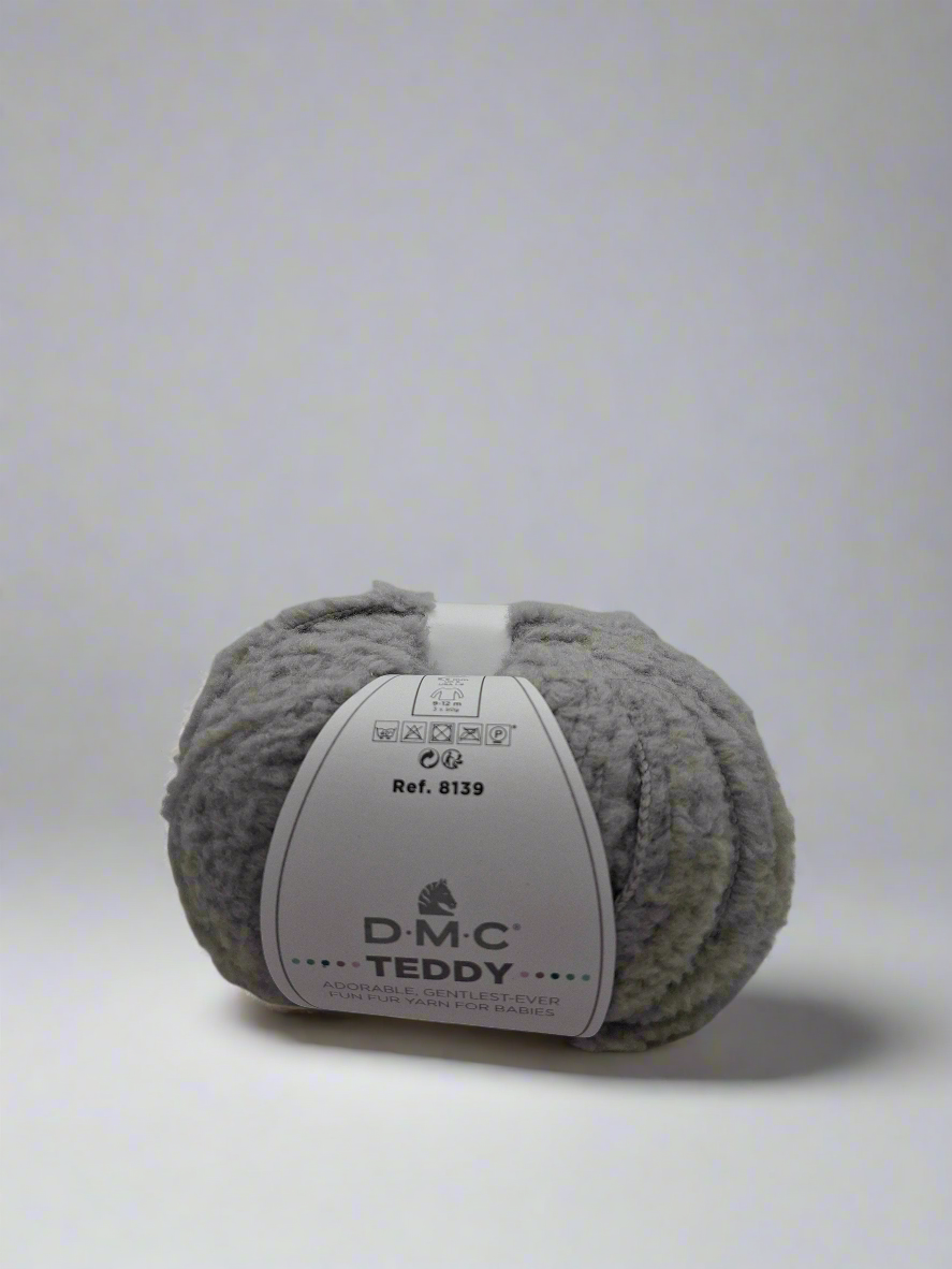 Filato peloso teddy grigio