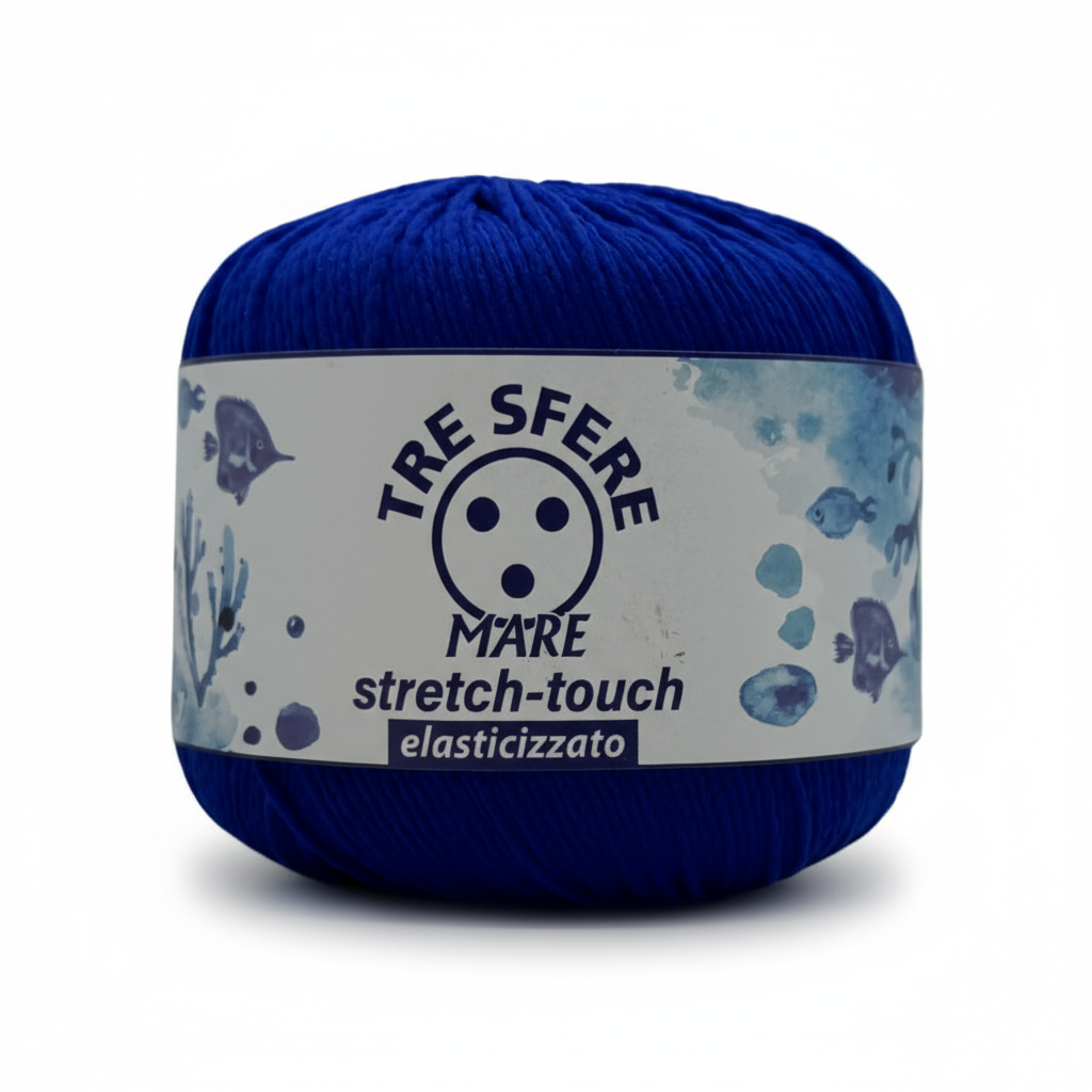 Filato per costume da bagno blu elettrico