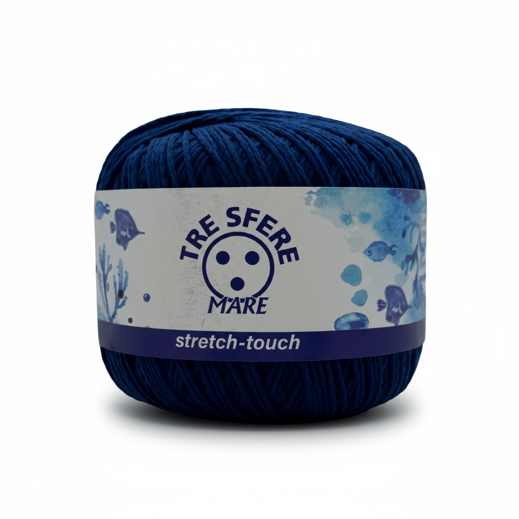 Filato per costume da bagno blu scuro