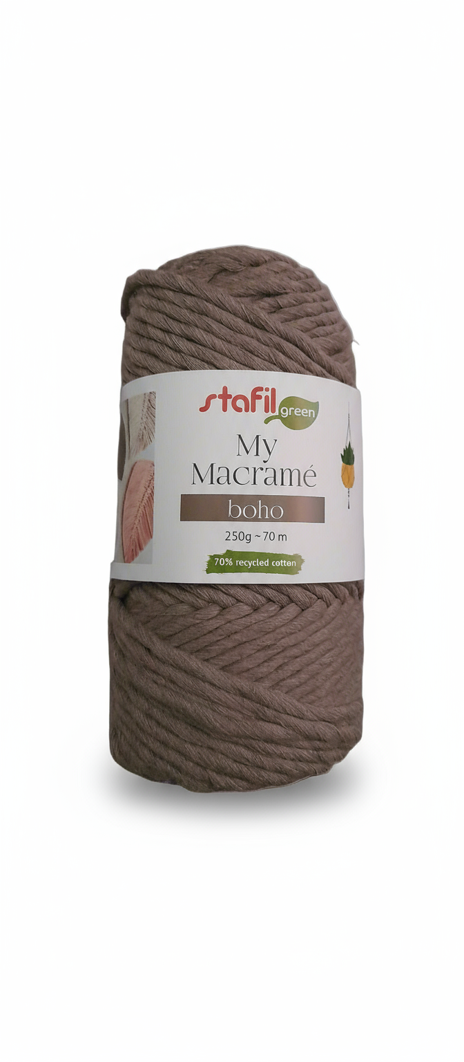 Filato per macramè beige