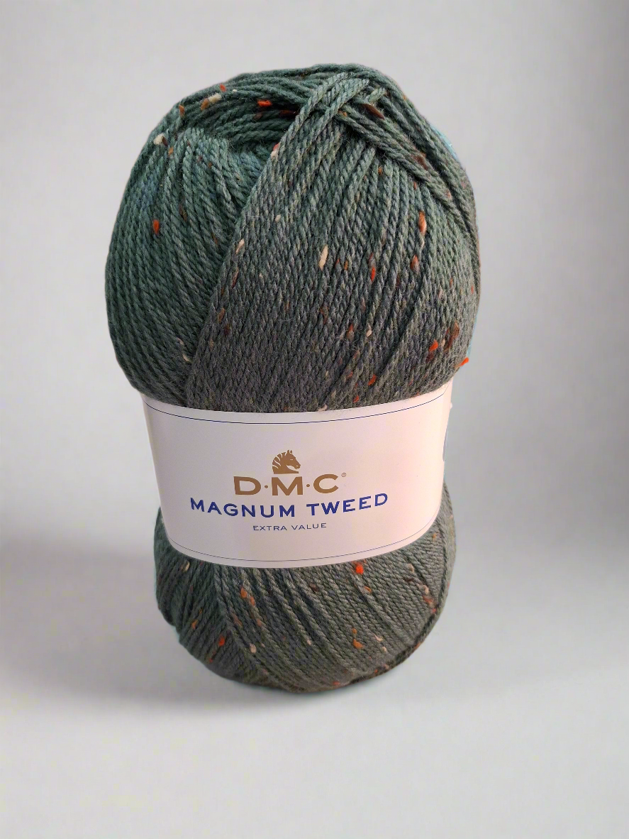 Filato tweed verde chiaro