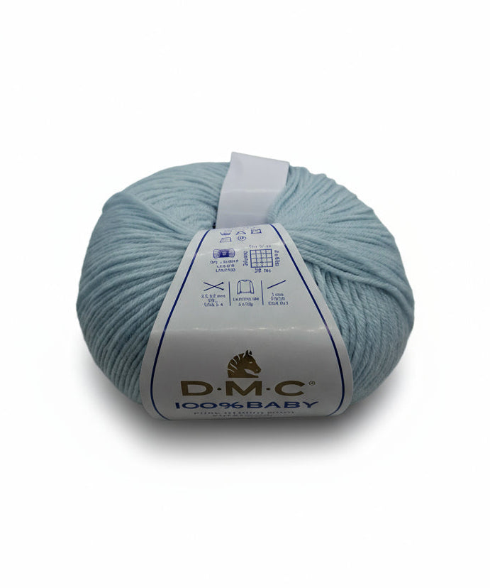 Filato merino azzurro baby