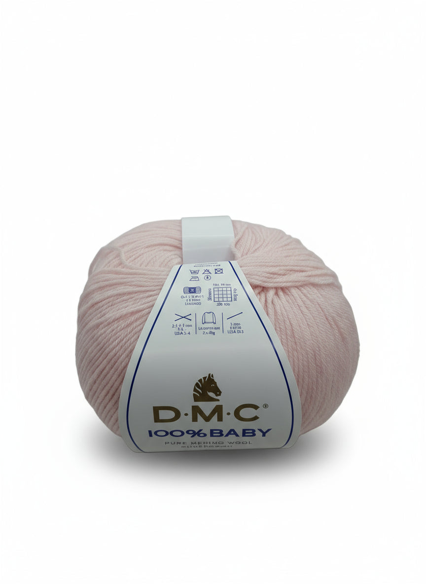 Filato merino rosa baby