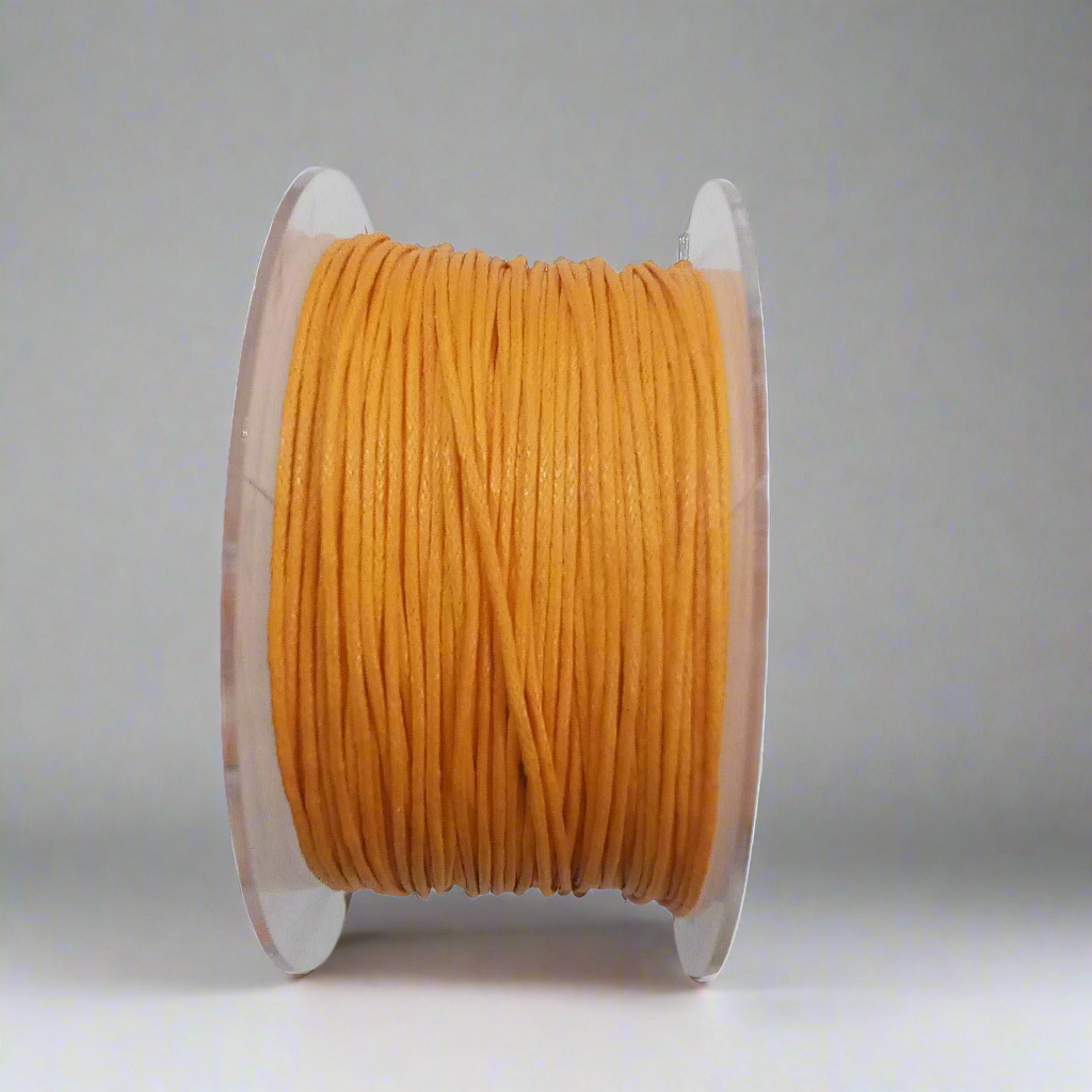 Filo cerato cotone per gioielli arancione