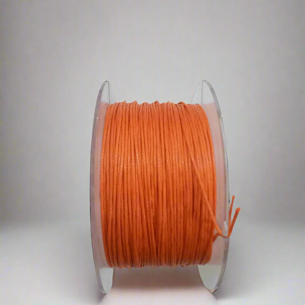 Filo cerato cotone per gioielli arancione scuro