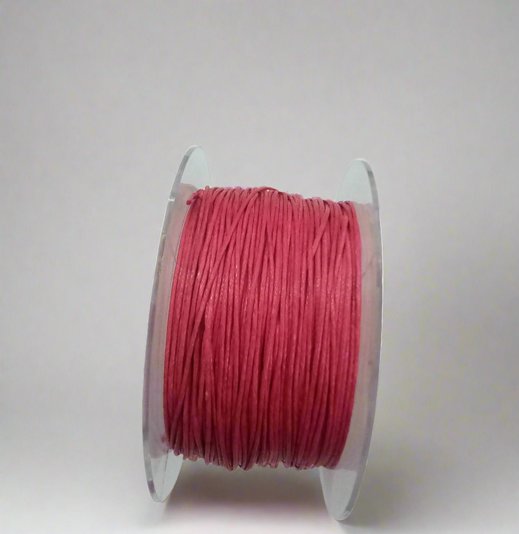 Filo cerato cotone per gioielli fucsia