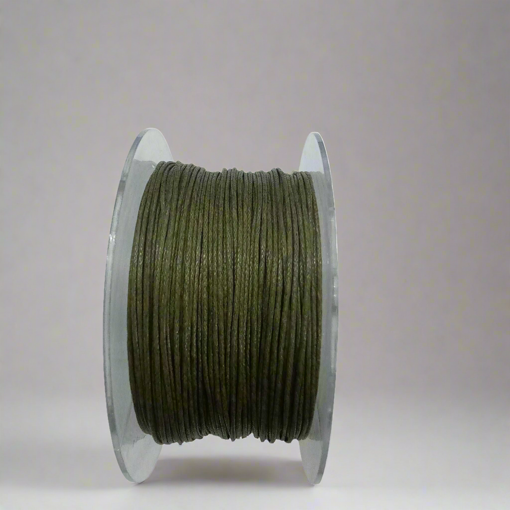 Filo cerato cotone per gioielli verde scuro