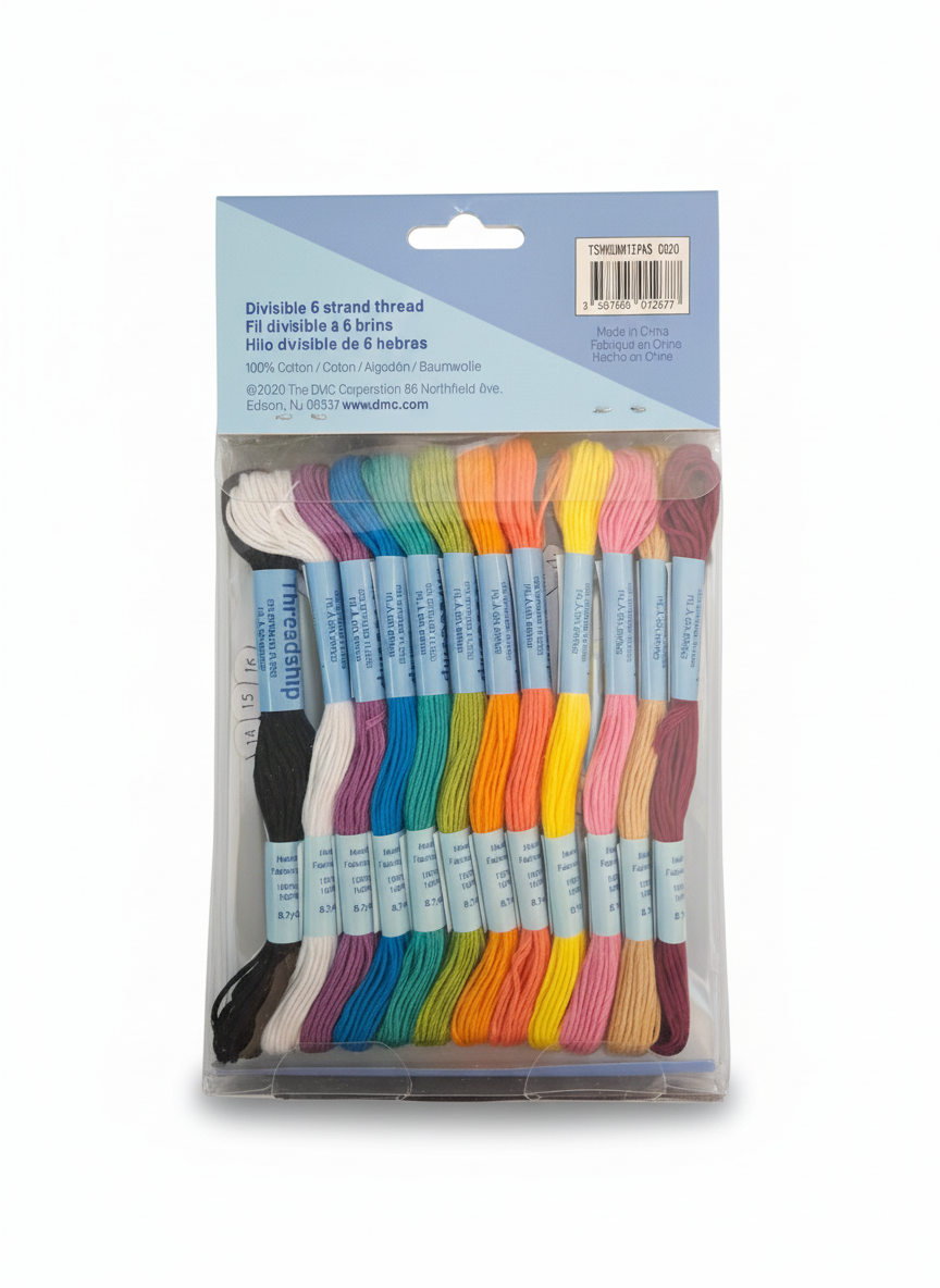 Filo cotone braccialetti colori primari
