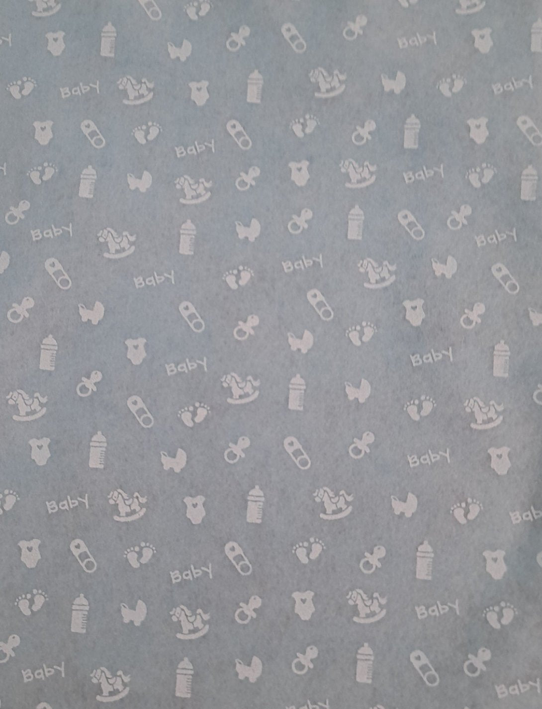 Foglio pannolenci stampato baby azzurro