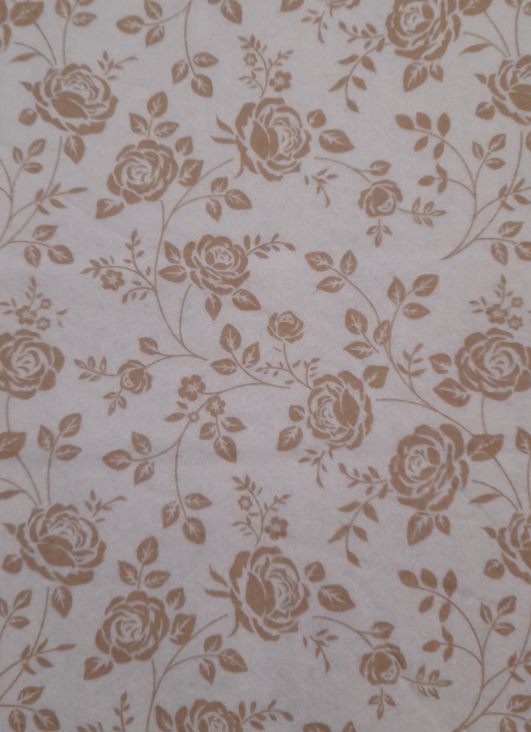 Foglio pannolenci stampato rose beige