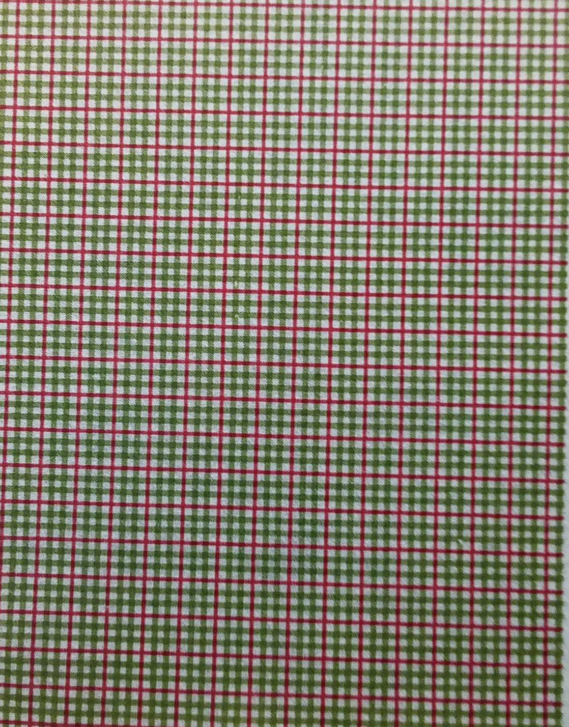 Foglio pannolenci stampato tartan verde