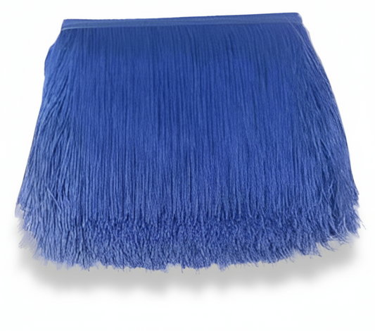 Frangia rafia blu