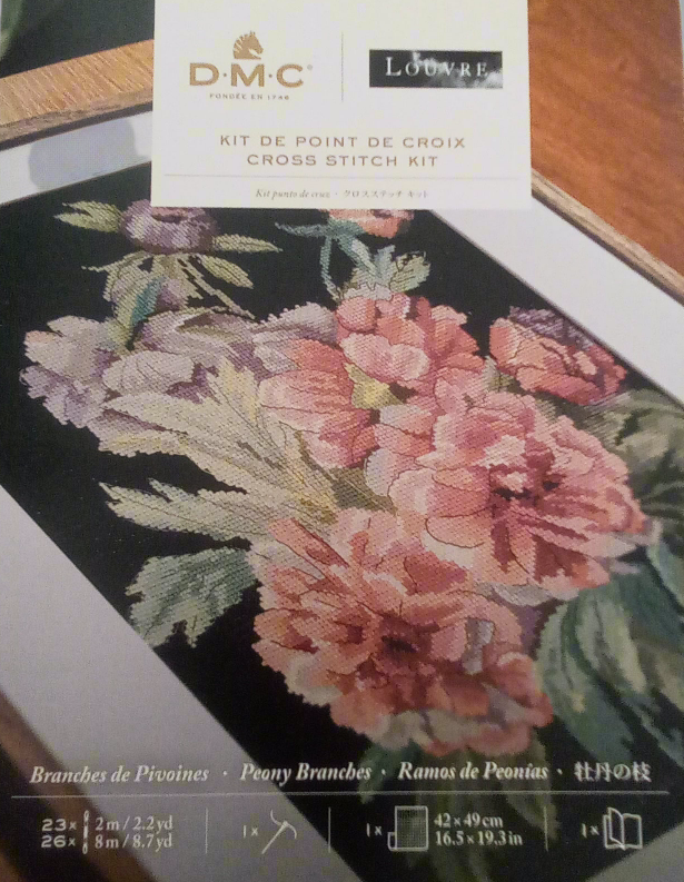 Kit punto croce fiori louvre