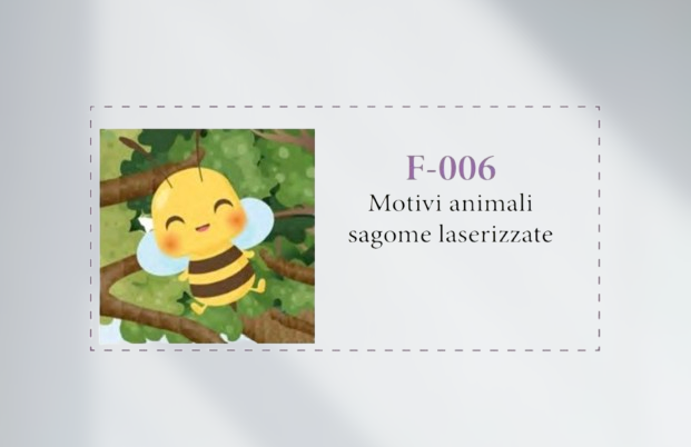 Motivi animali sagome laserizzate