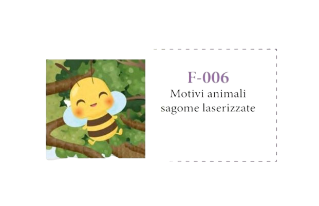 Motivi animali sagome laserizzate