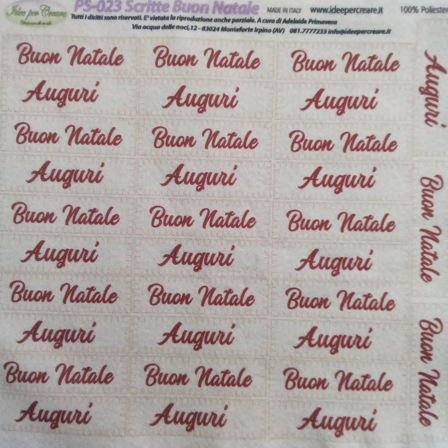 Pannello pannolenci scritte natalizie