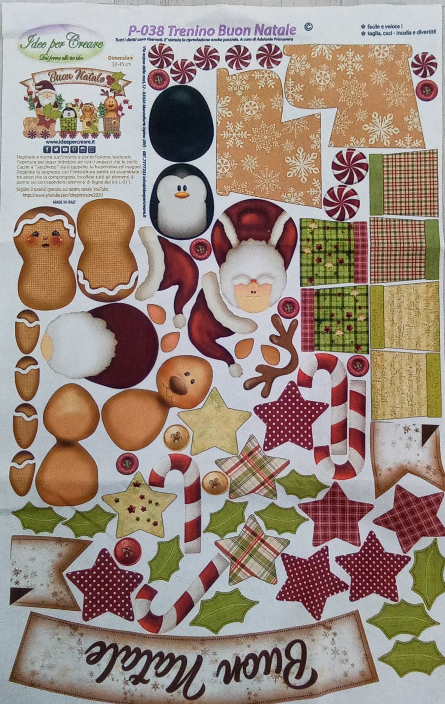 Pannello pannolenci trenino natale