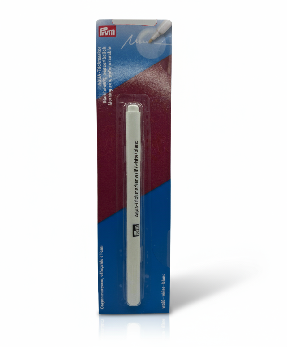 Penna solubile per ricamo bianca