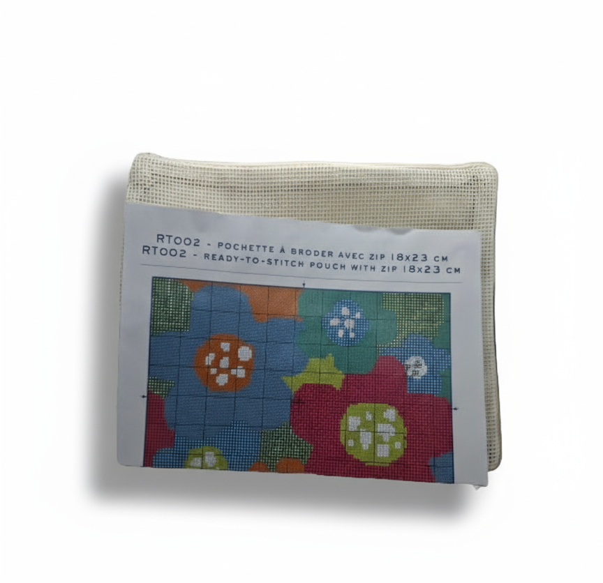 Pochette in cotone da ricamare