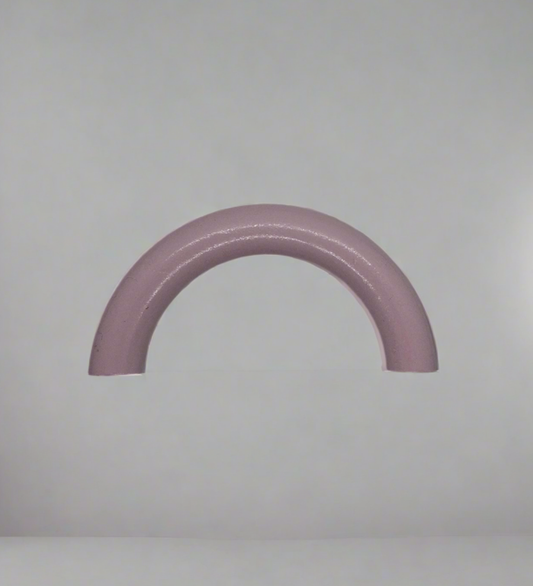 Semi anello legno rosa per catena ciuccio