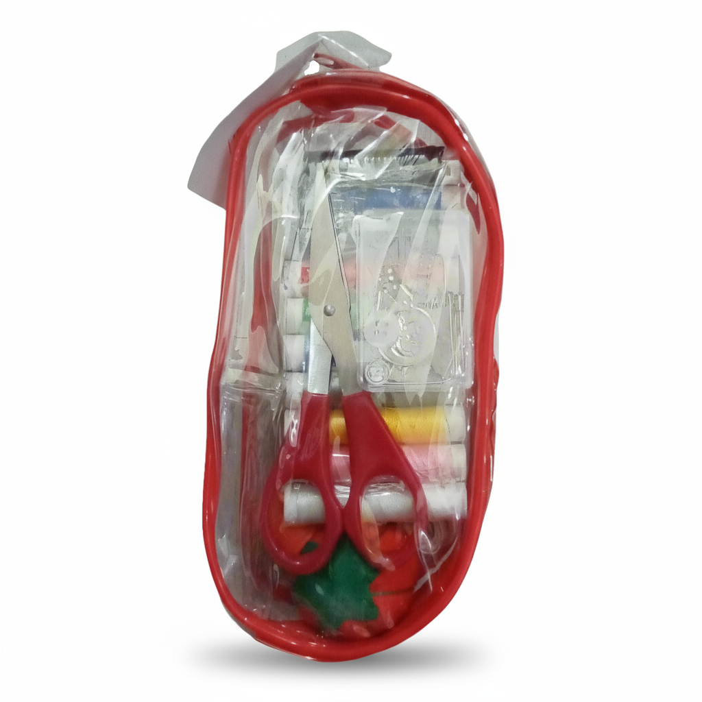 Set cucito da viaggio rosso