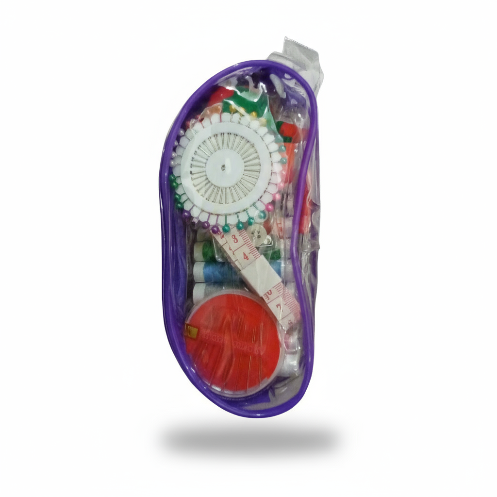 Set cucito da viaggio viola