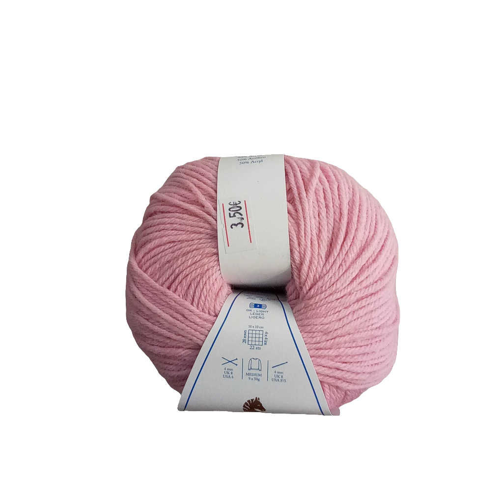 Filato merino rosa