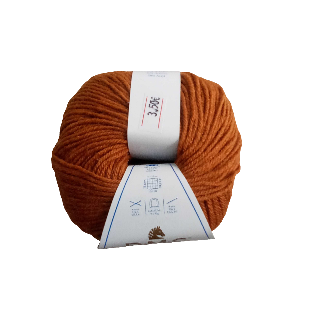 Filato merino marrone