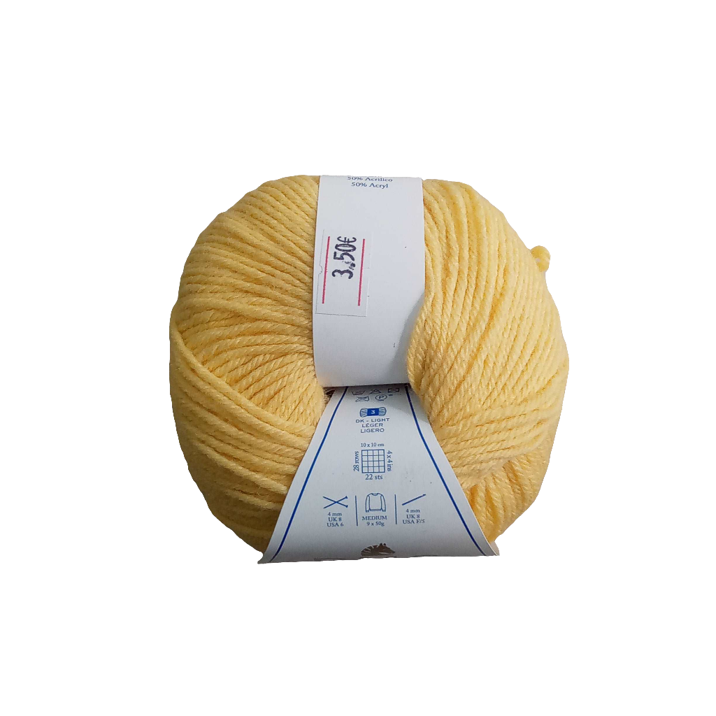Filato merino giallo
