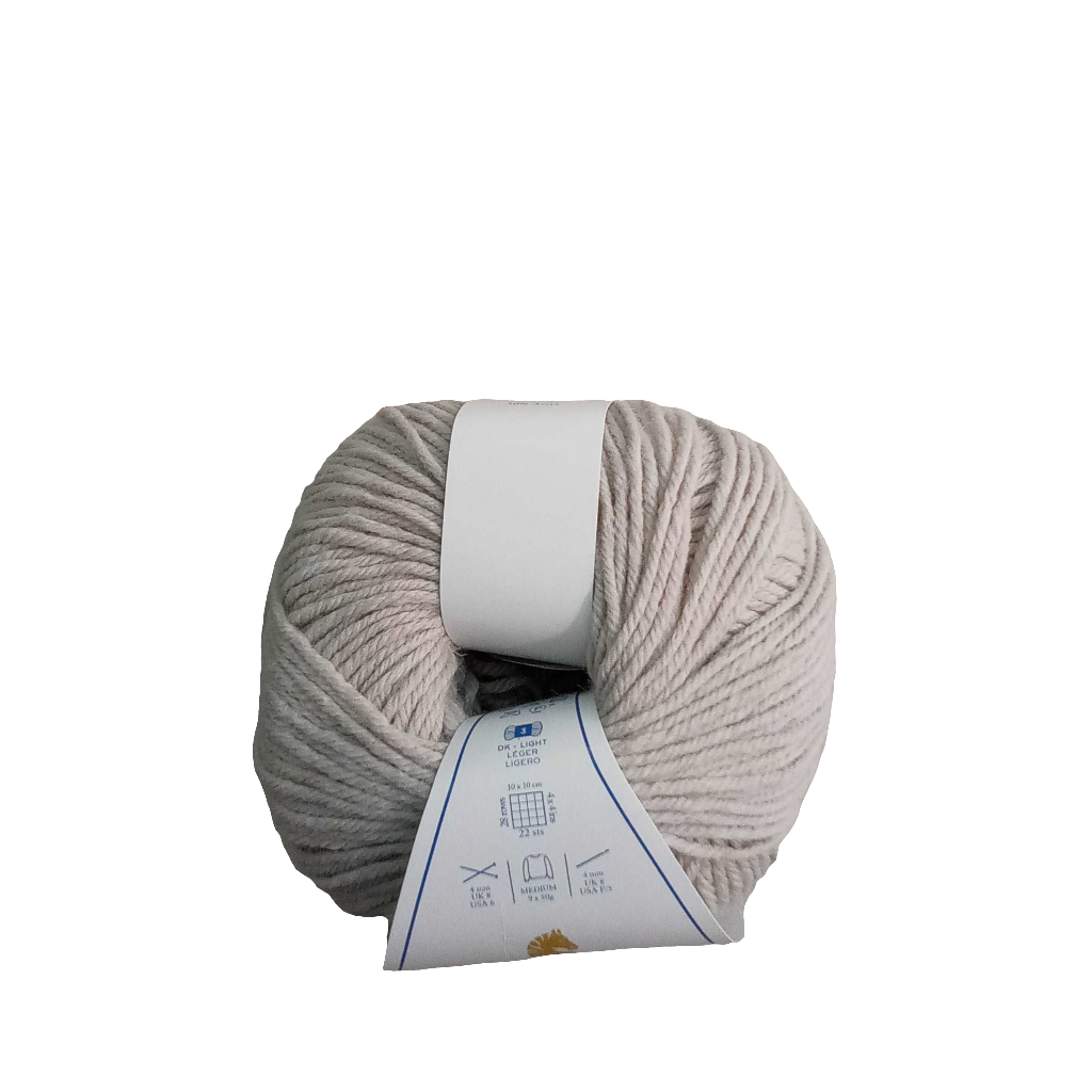 Filato merino grigio chiaro