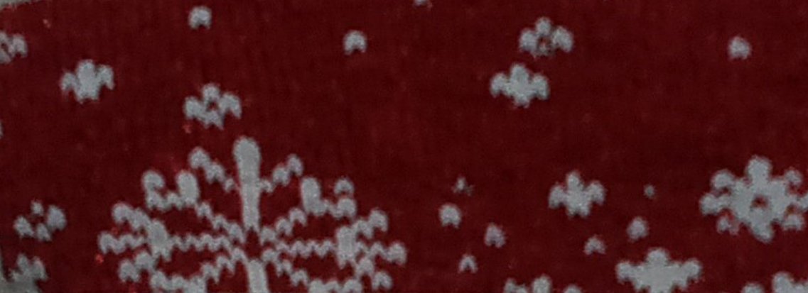 Tubolare rosso fiocchi di neve