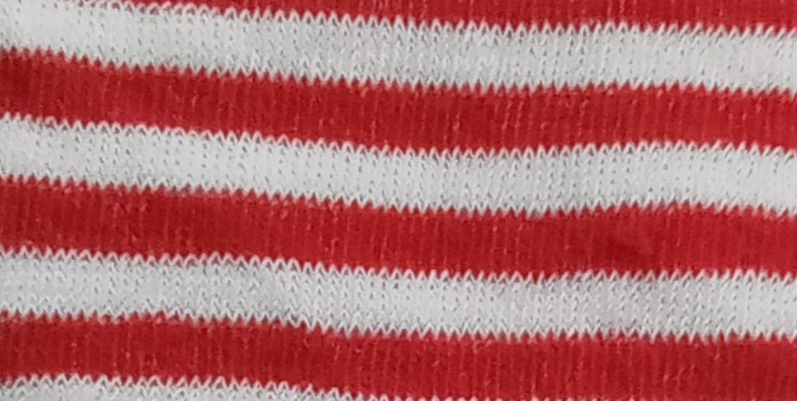 Tubolare righe bianche e rosse