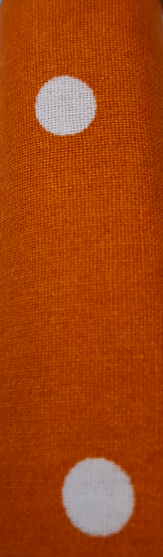 Tessuto arancione pois 