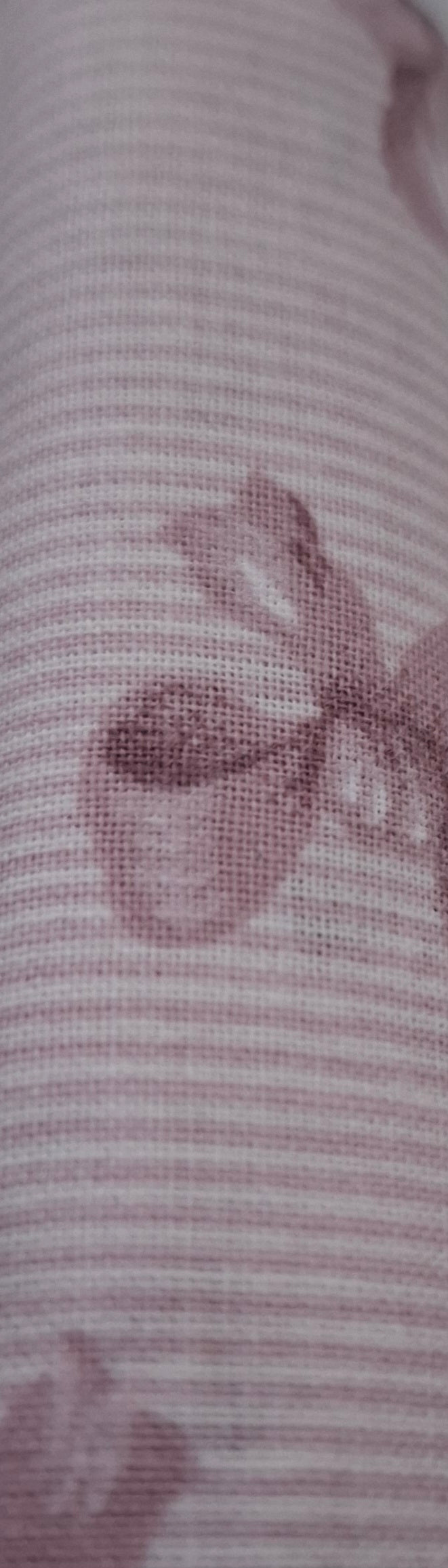 Tessuto  righe e fiocchi viola