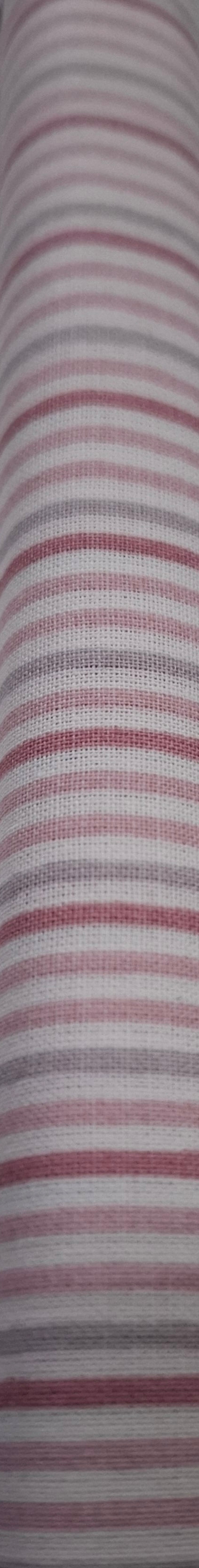 Tessuto righe rosa grigio 