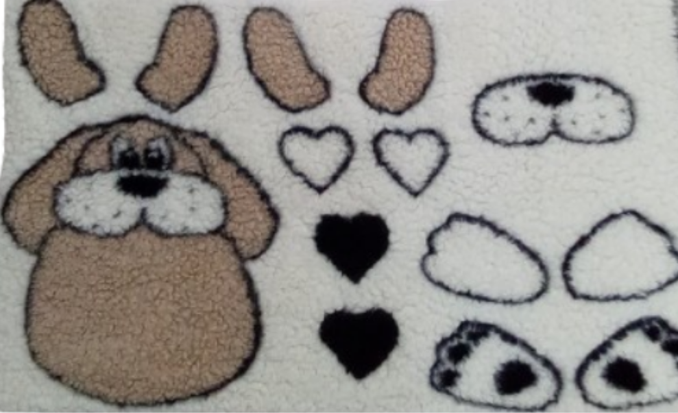 Applicazione in tessuto cane