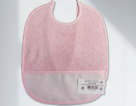 Bavaglino spugna rosa